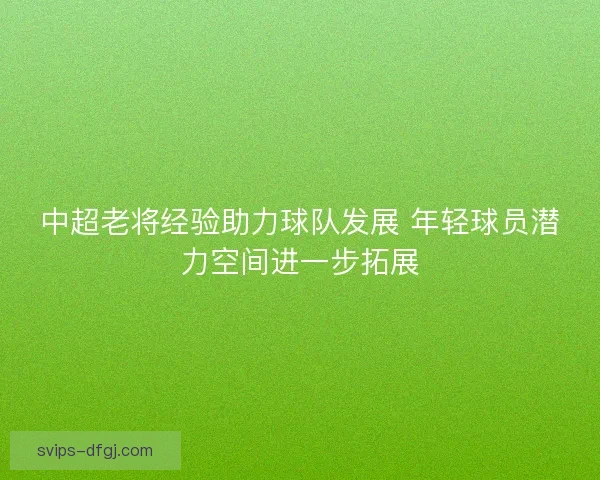 中超老将经验助力球队发展 年轻球员潜力空间进一步拓展
